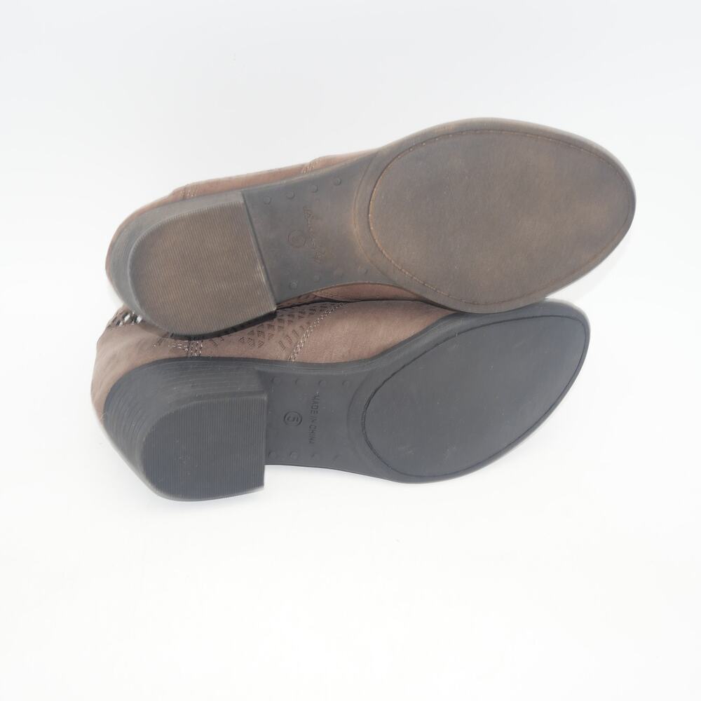 NEW American Rag Women's 5 Abby Ankle Booties Boots Brown Black - Picture 7 of 7